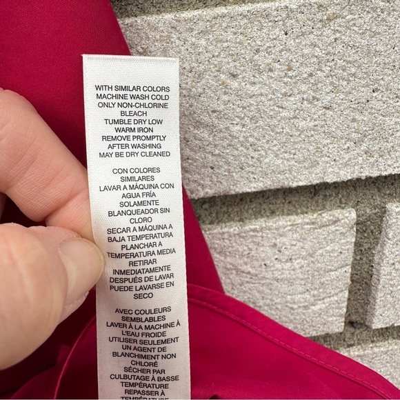 Chico’s Pink Wrinkle Resistant Sateen Tunic Button Down Cotton Shirt Large 2 - Picture 10 of 12